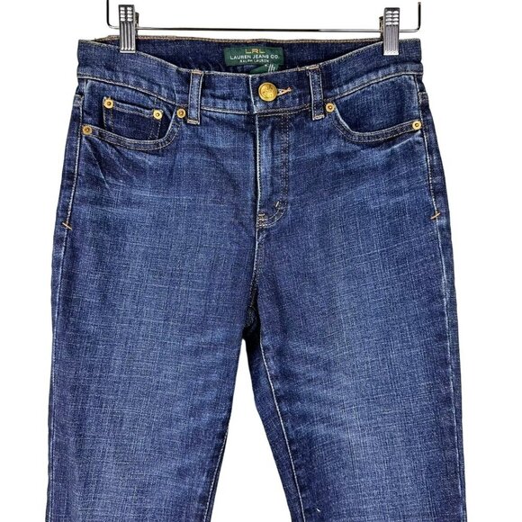 Lauren‎ Jeans Co. Ralph Lauren Womens Dark Wash Denim Jeans Size 4 - Picture 2 of 10